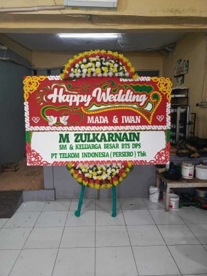 Papan Bunga di Universitas Kristen Indonesia