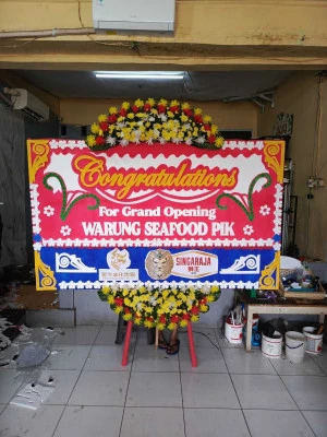 Papan Bunga di Universitas Kristen Indonesia