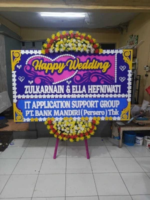 Papan Bunga di Universitas Kristen Indonesia